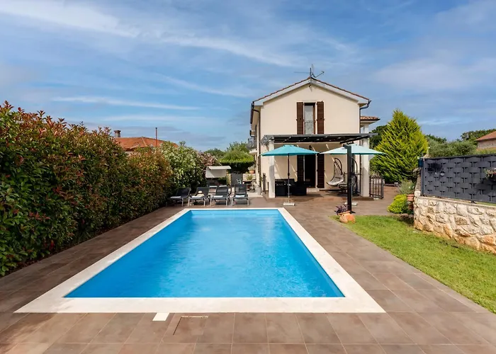 Romantic With Pool, Surrounded By Greenery In Complete Privacy-by Traveler Tourist Agency Krk -id 2408 * Sveti Ivan Dobrinjski