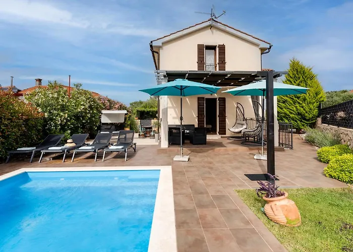 Villa Romantic With Pool, Surrounded By Greenery In Complete Privacy-by Traveler Tourist Agency Krk -id 2408
