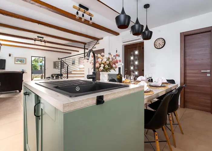 Villa Romantic With Pool, Surrounded By Greenery In Complete Privacy-by Traveler Tourist Agency Krk -id 2408 Sveti Ivan Dobrinjski